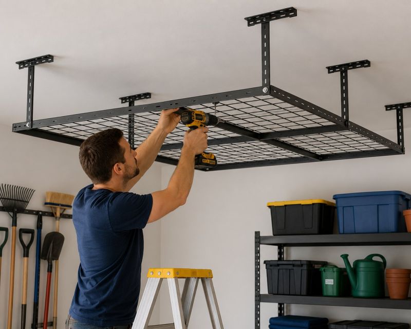 Garage Tool Rack Installation in Leesburg, VA