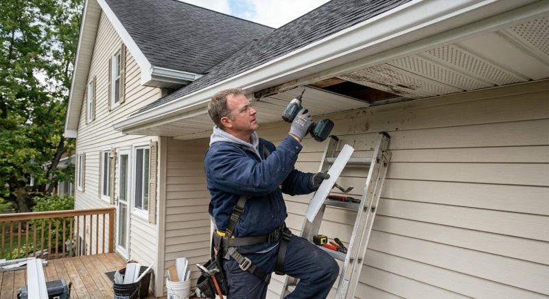 Soffit Damage Repair in Conroe, TX